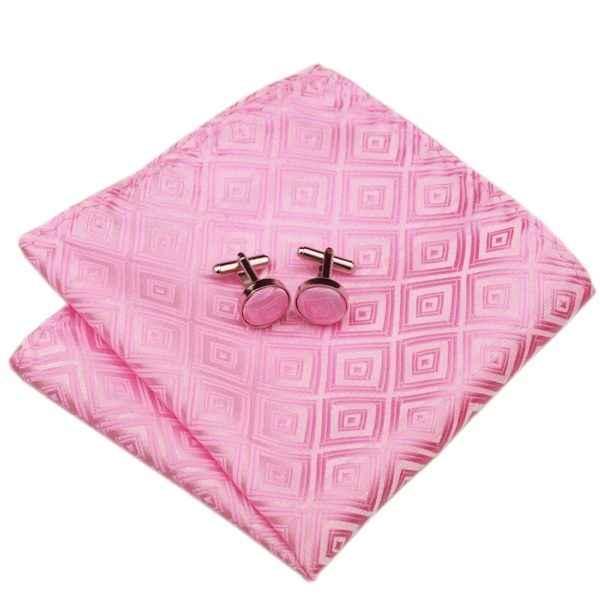 DSTS-7588-Pink-Wedding-Hanky-Cufflinks-Tie-Sets-Men-s-100-Silk-Ties-Handkerchief-for-men-Formal-Dapper